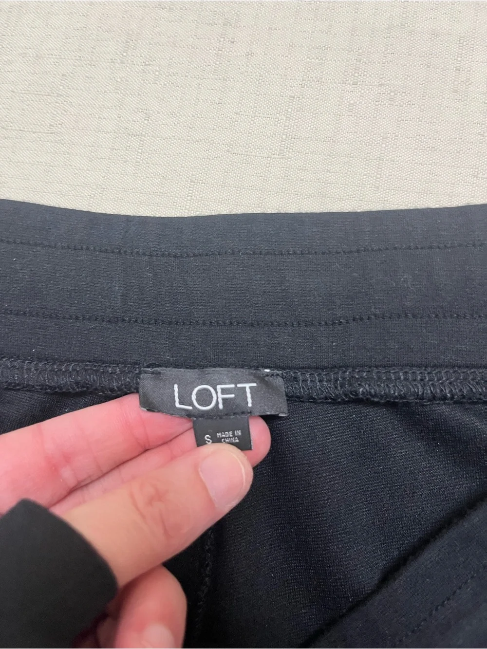 Loft S black soft joggers